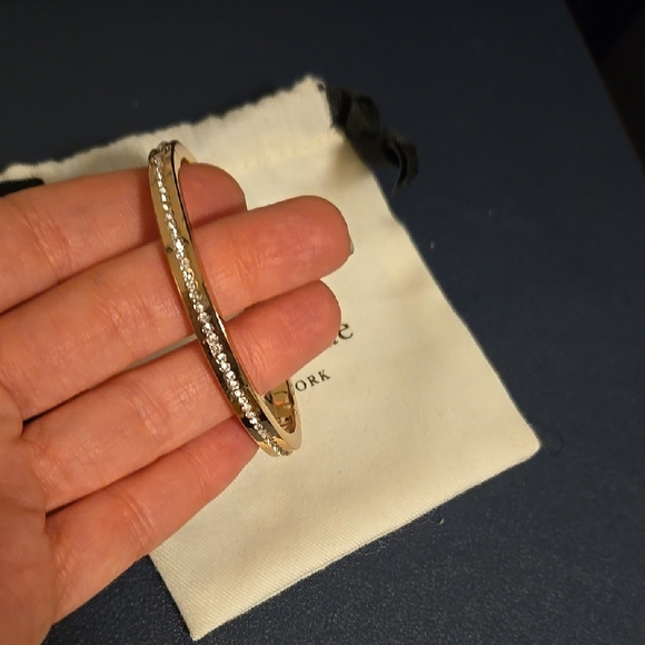 Used Kate Spade Rose-Gold Bangle and Pink Earring Set - Picture 2 of 4